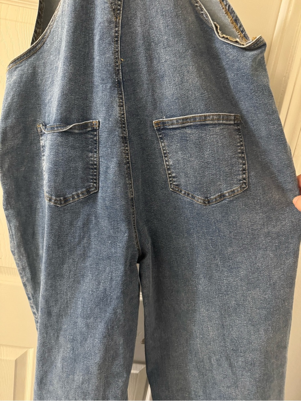 Classic Women’s STRETCHY Denim Overalls - Blue - Picture 2 of 5